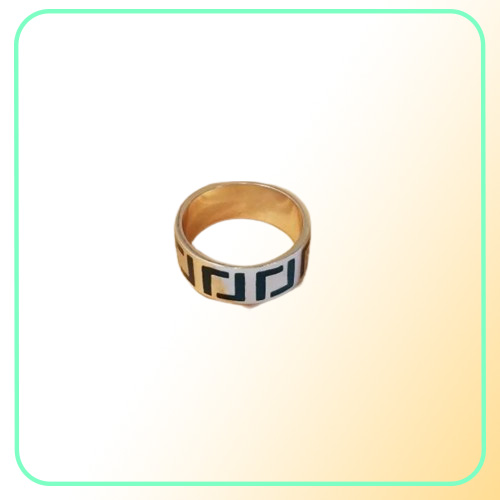 Luxurys Designer Fashion Luxury Men039s e Women039s Gold Band Rings Letter F Casais Jóias de alta qualidade SIM30544446