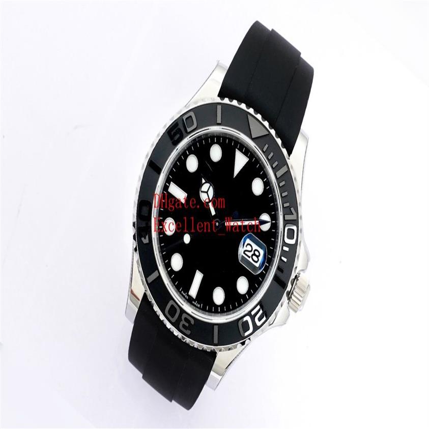 EW Factory Wristwatches Storlek 42 mm 226659 Keramisk Bezel Sapphire Glass Black Dial 3235 Movement Automatic Rubber Bands Strap Mens 2786