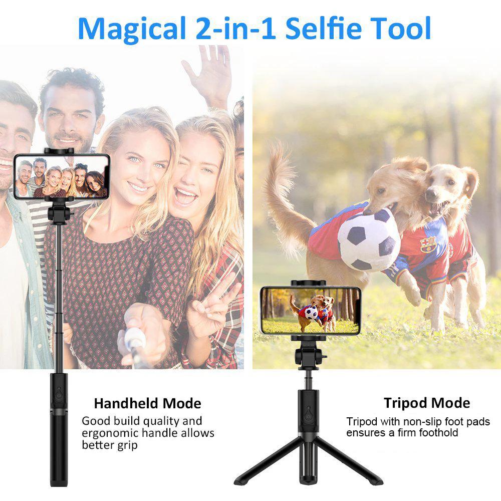Titulaires Selfie Stick Trépied pour téléphone Huawei Honor Xiaomi Mi 11 Pro Redmi iPhone 12 Mini Samsung Smartphone Support mobile Monopod Stand