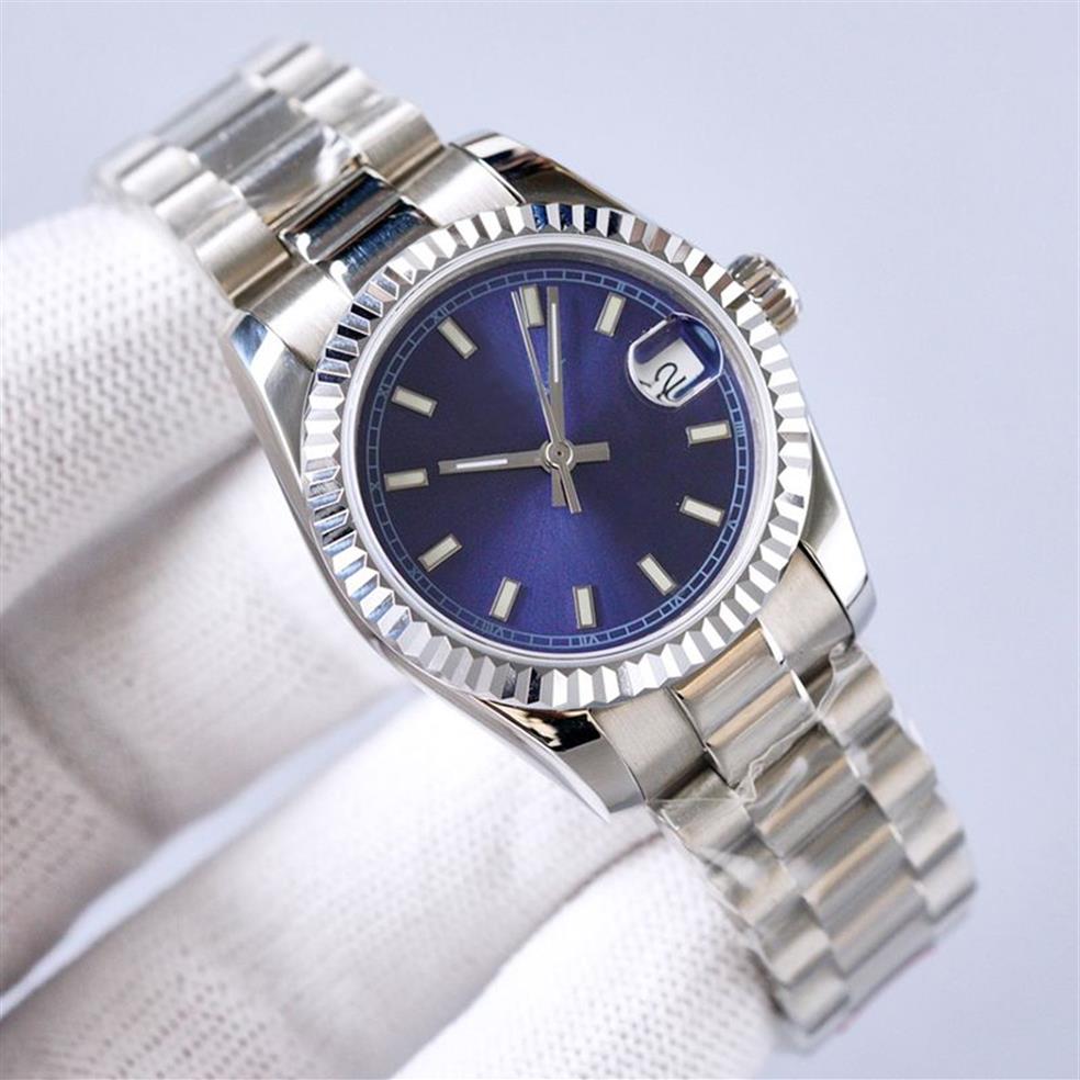 Senhoras relógio 31mm relógios mecânicos automáticos para mulheres relógio de pulso namorada presente aço inoxidável moda calendário designer wris271t