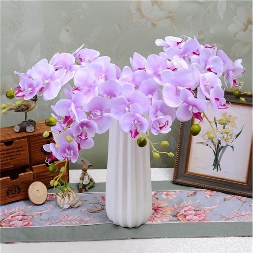 populaire blanc Phalaenopsis papillon orchidée fleur 78cm 30 71 longueur 10 pièces 7 couleurs artificielles pour Wedd265p