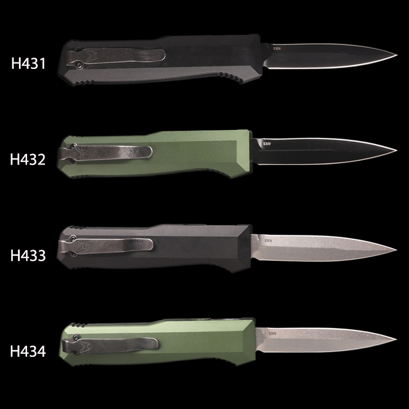 Couteau usiné CNC 3300 D2, lame automatique, couteaux de poche tactiques à double action, outil de chasse