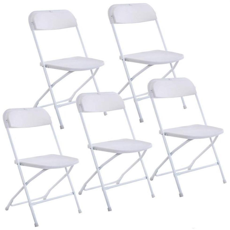 Nouvelles chaises pliantes en plastique chaise d'événement de fête de mariage commerciale blanc GYQ267j