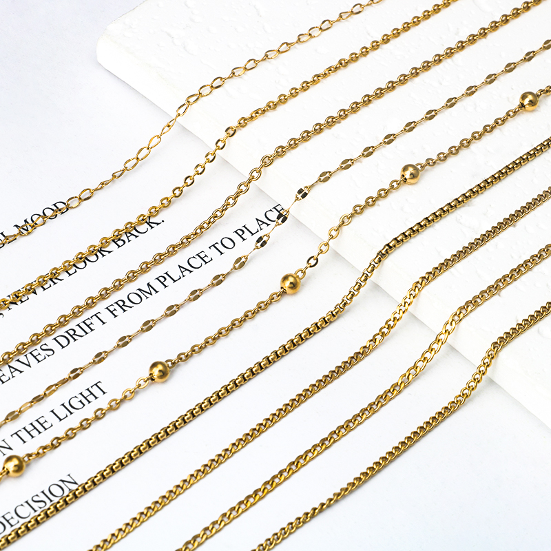 Модные ювелирные ожерелья с крестом, кубинская змея, о-цепочка, 18-каратное позолоченное ожерелье из нержавеющей стали
