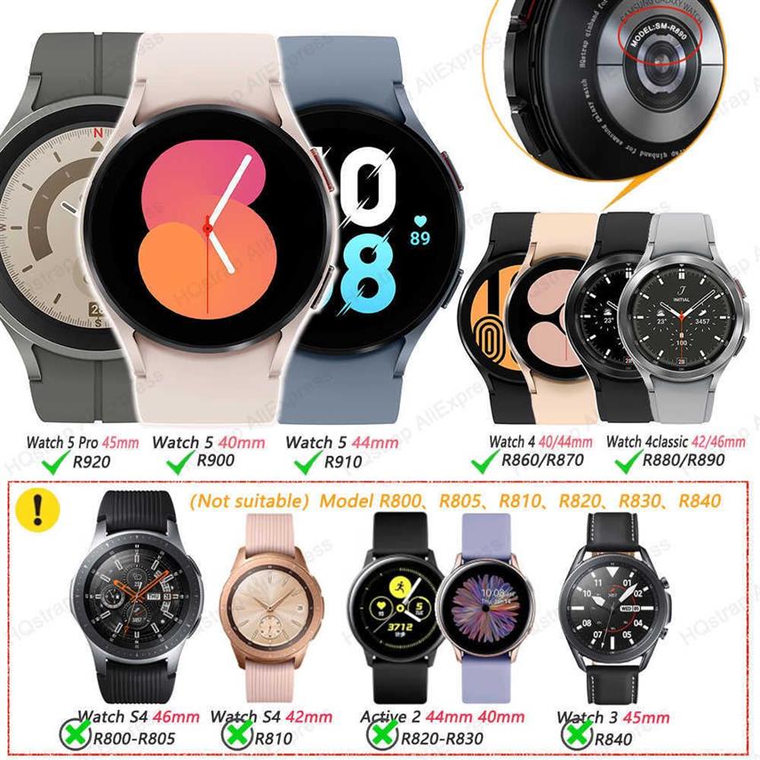 Correas de reloj sin espacios, correa de Metal de titanio para Samsung Galaxy Watch 5 Pro, 45mm, 40mm, 44mm, correa de reloj para Samsung Watch4 Classic 300A