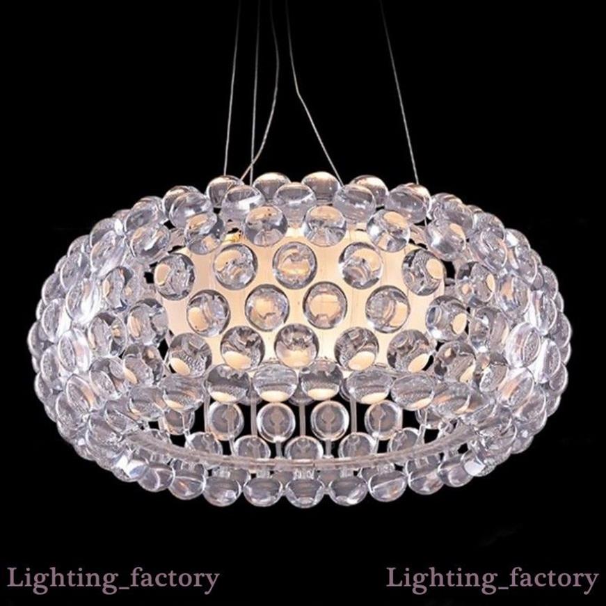 D35 50 65 cm Suspensão Moderna Foscarini Caboche Acrílico Lâmpada Pingente Luz Suor Ion Acrílico Bola Pingente Luz Rústica Moderna Ligh2682