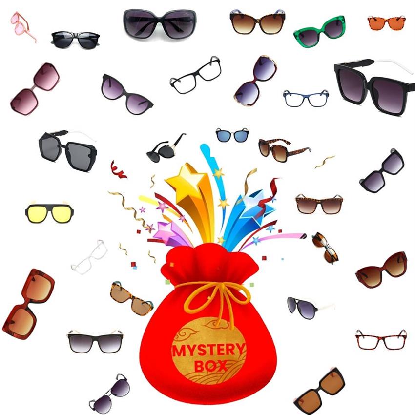 Caja misteriosa para gafas de sol, regalo sorpresa, marca Premium, gafas de sol, Boutique, artículo aleatorio con embalaje 312J