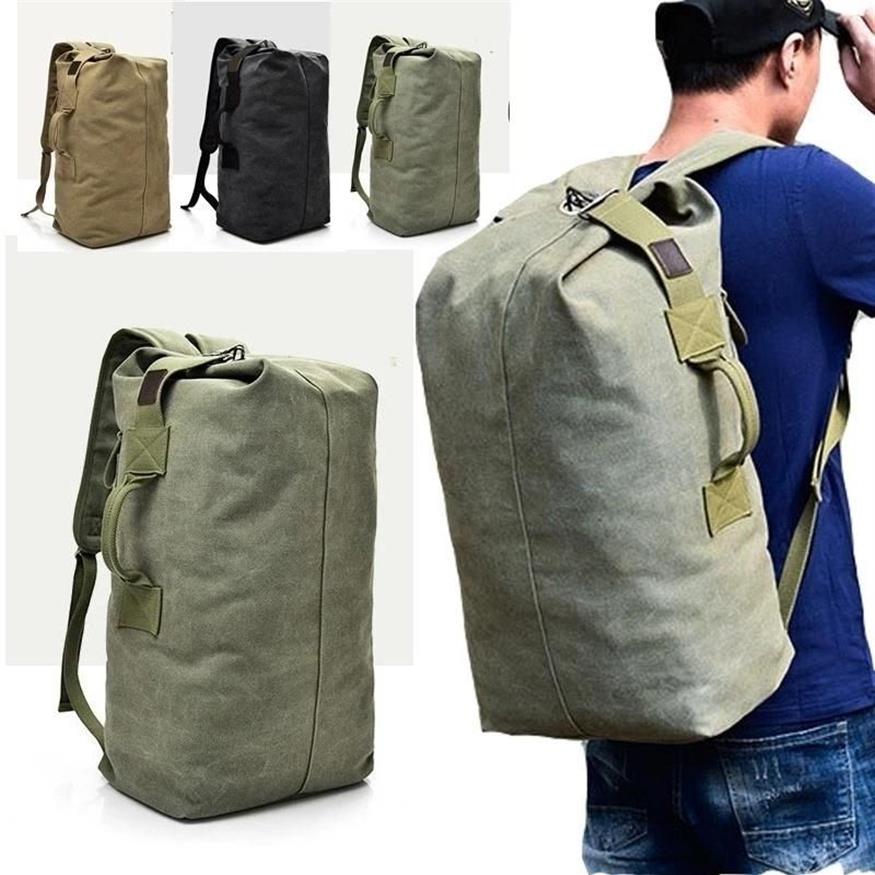 Backpack 45L Large Men Army Military Tactical Outdoor Sports Duffle Bag Waterproof Rucksack Hiking Fishing Campong Bags276U