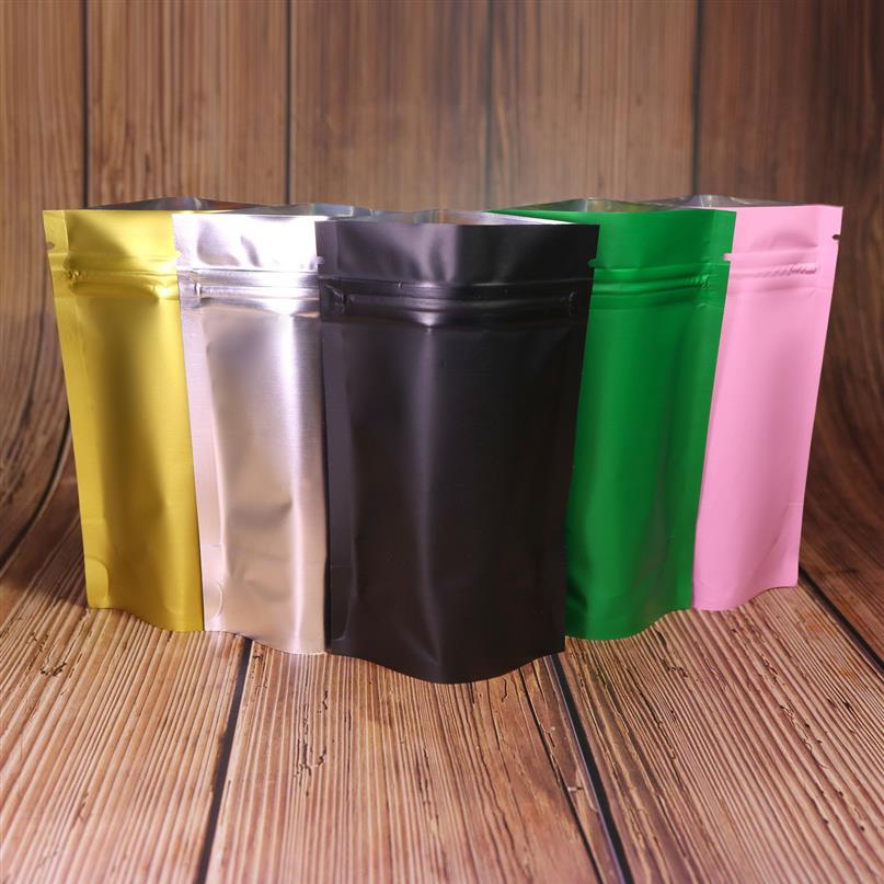 Plastic Metallic Mylar stand valve resealable aluminum foil custom print ziplock Bag 201022341O