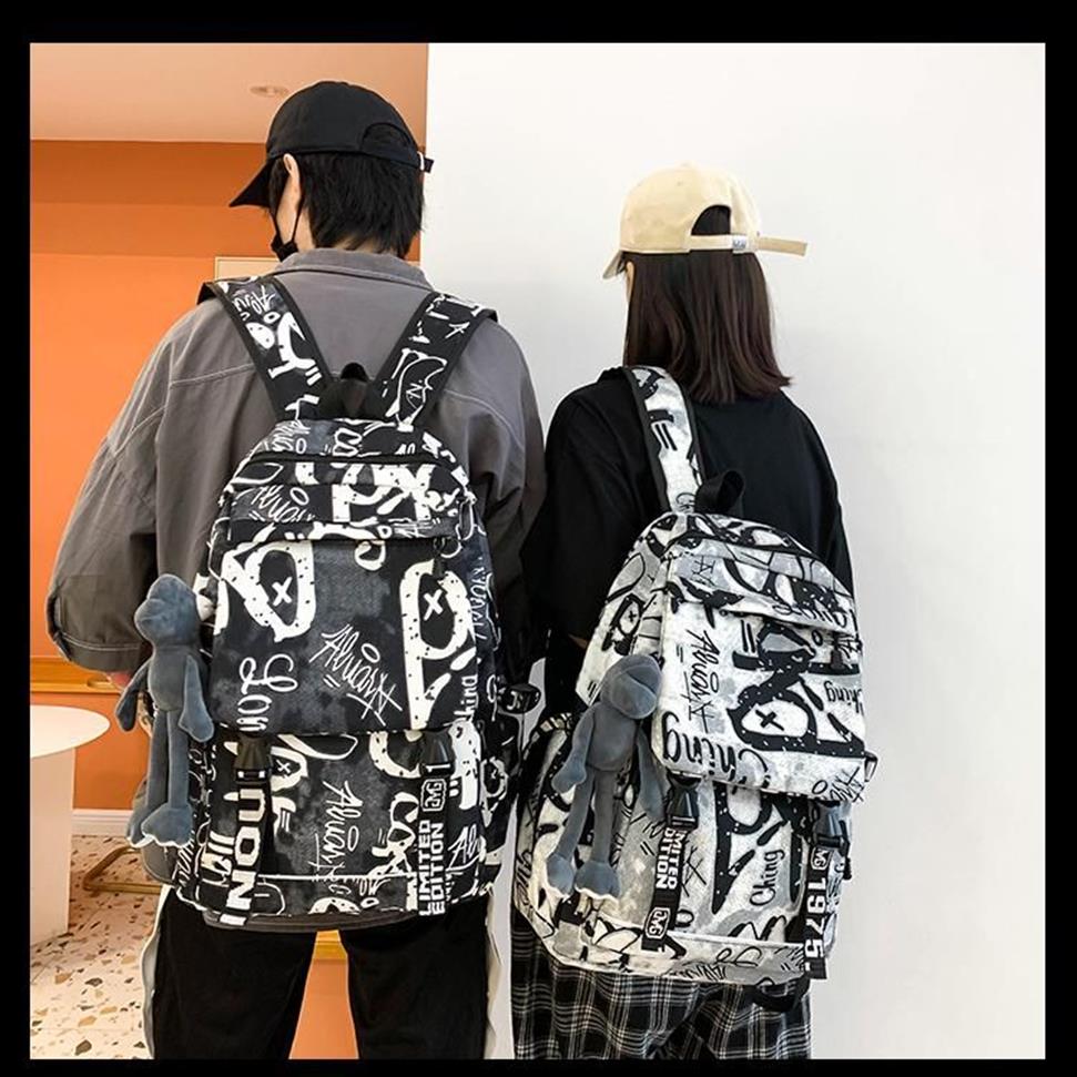 School Bags Fashion Girl Boy Backpack Notebook Bag Nylon Cool Student College Travel283D