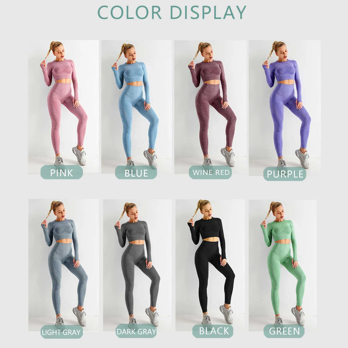 Women`s Tracksuits 2022 Seamless Yoga Set Woman Sportwear Workout Clothes for Women Gym Sets Womens Outfits Fitness Clothing Push Up Leggings P230506