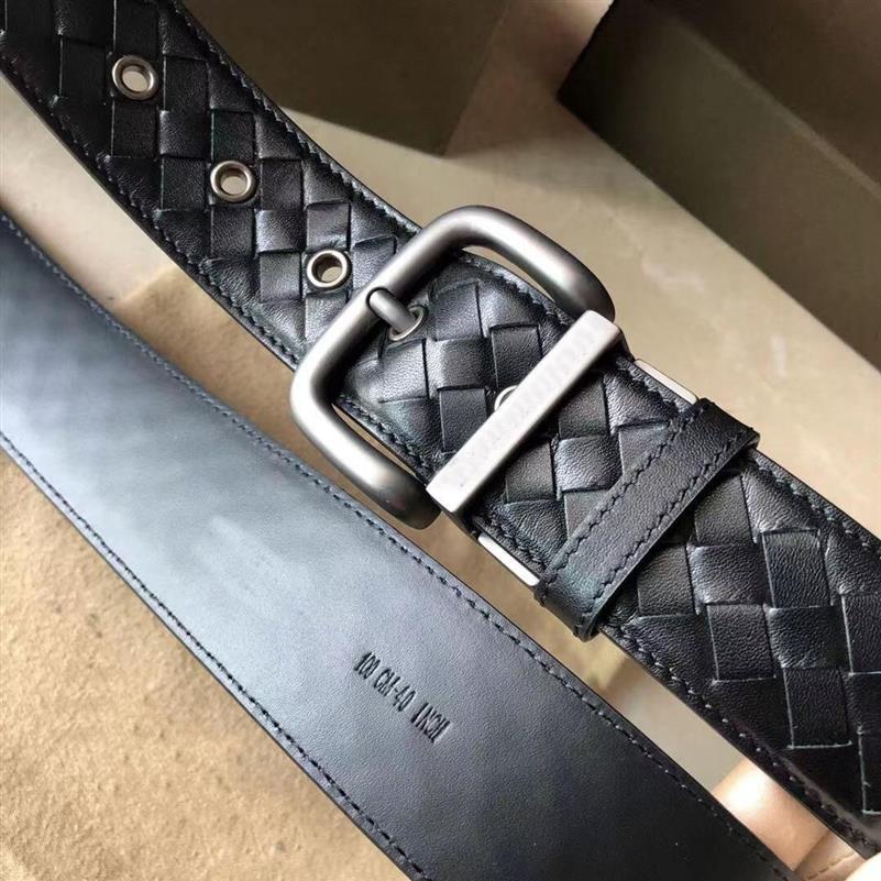 Riemen Designer BOTTEGA GOOYA Mode Hoge kwaliteit koeienhuid voor vlecht Mannen Vrouwen riem B en V Zwart veelkleurig cadeau A3317v