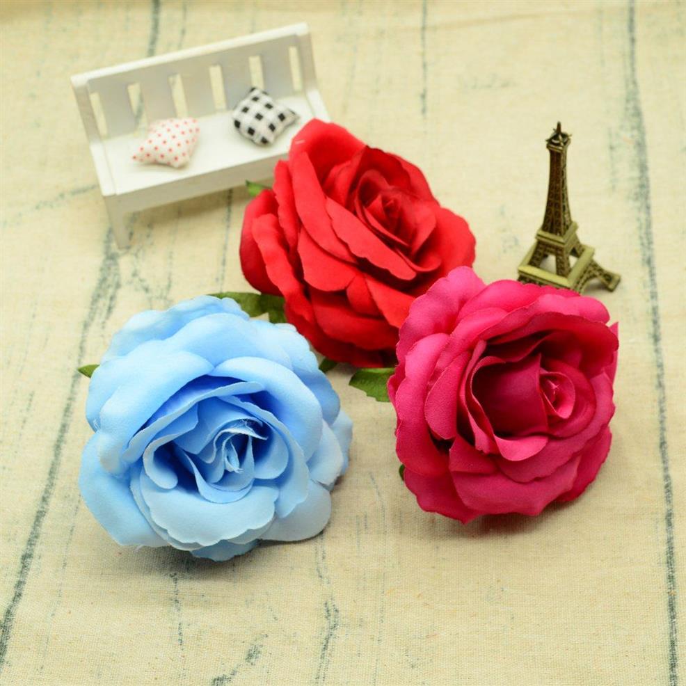 10 cm Silk Roses Wedding Home Decoration Accessories Flowers For Vases Scrapbooking DIY Bridal Clearance Cheap Artificial Flowers212n