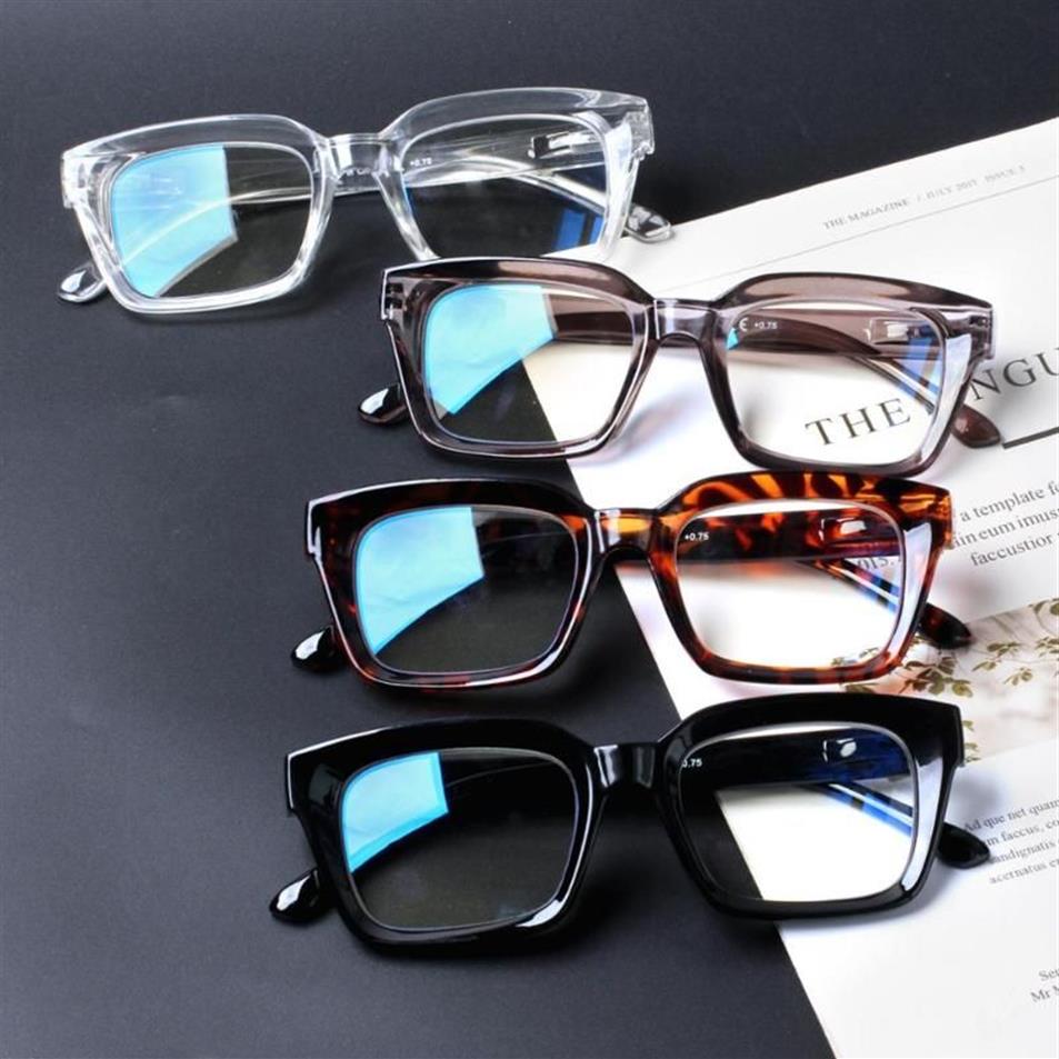 Óculos de sol turezing 4 pacote retro óculos de leitura de grandes dimensões azul luz bloqueando moda quadrado leitor de computador homens e mulheres sunglas266q