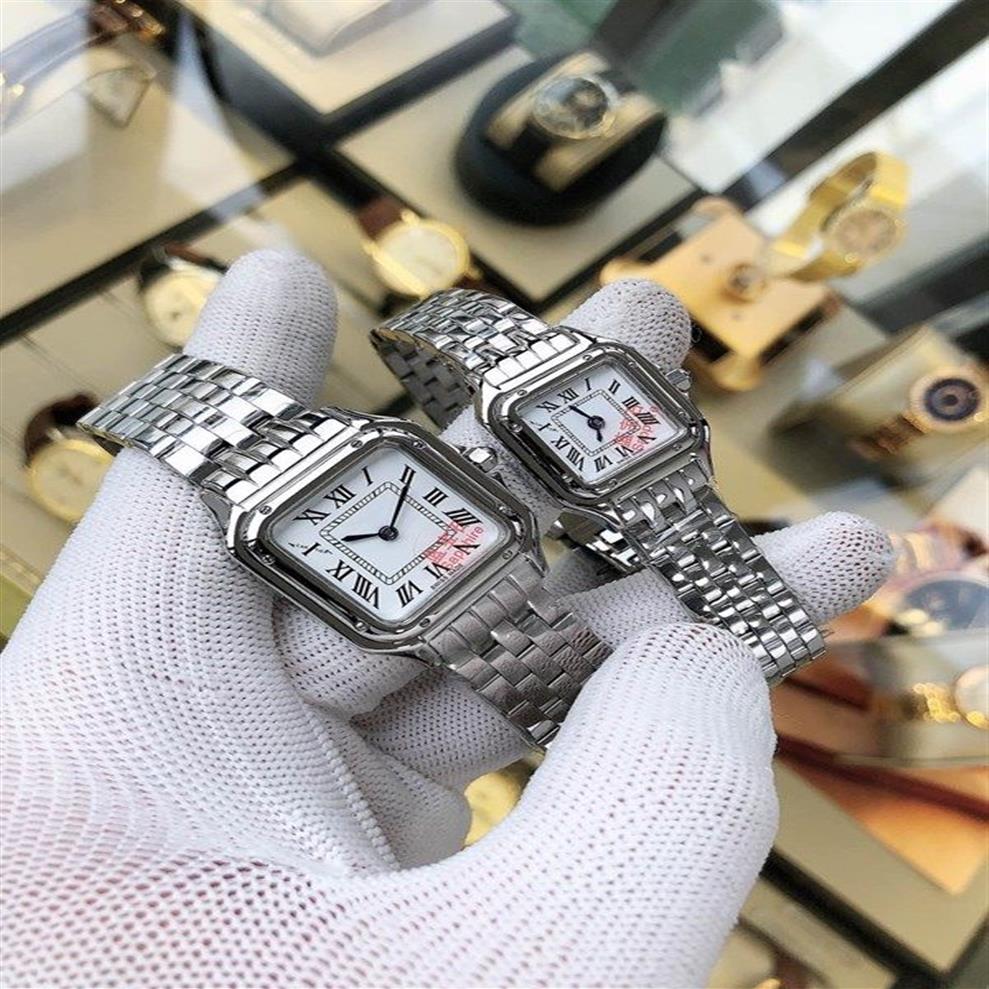 女性の時計ホワイトダイヤルクォーツ時計ステンレススチール腕時計サファイアガラスCA08348x