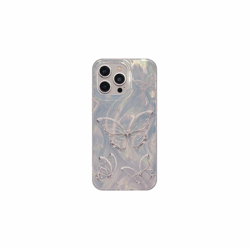 iPhoneの美しい蝶の保護電話ケース15 14 11 13 12 11 Pro Max Back Phockproof Electroplated Caber Case 