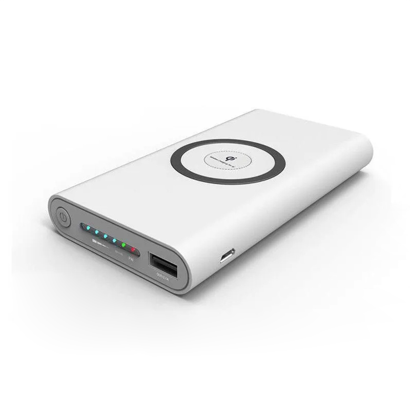 Универсальное портативное беспроводное зарядное устройство Qi Power Bank емкостью 10000 мАч для всех смартфонов iPhone 11, 12, 13, 14, 15 X XS MAX для Samsung S6 S7 S8, быстрое зарядное устройство Powerbank