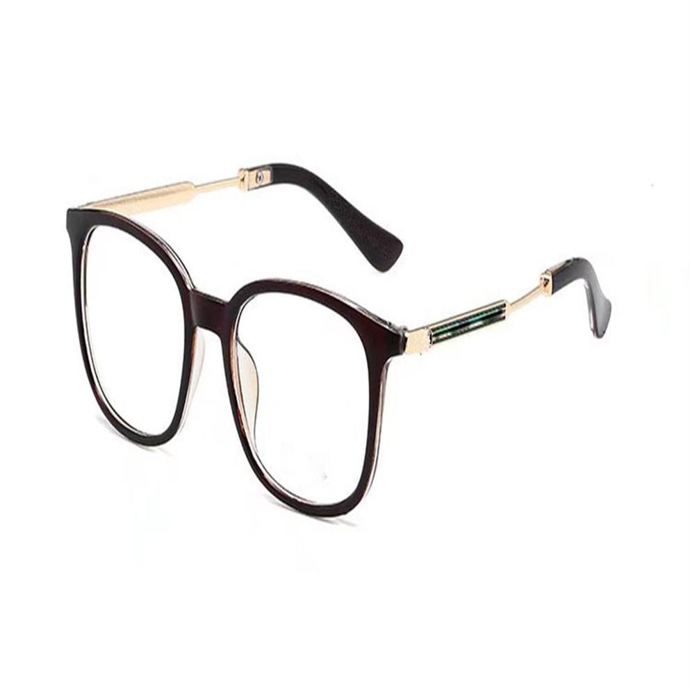 고품질 패션 남성과 여성 PC 프레임 안경 금속 각도 안경 투명 렌즈 선글라스 OCCHIALI LENTES LUNETTE DE 342W