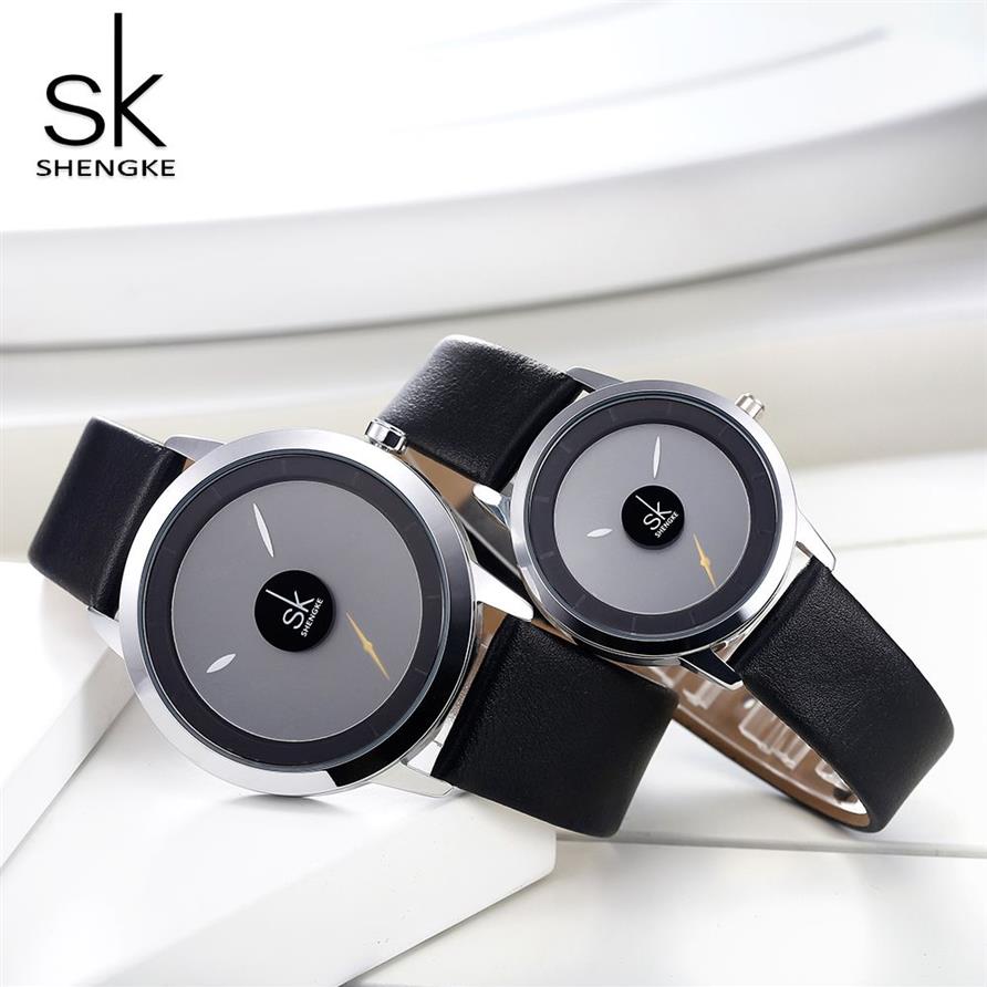 Shengke Paar Horloges Mode Quartz-Horloge Vrouwen Horloge Klok Relojes Mujer Casual Dameshorloge Montre Femme Creatieve Dial206p