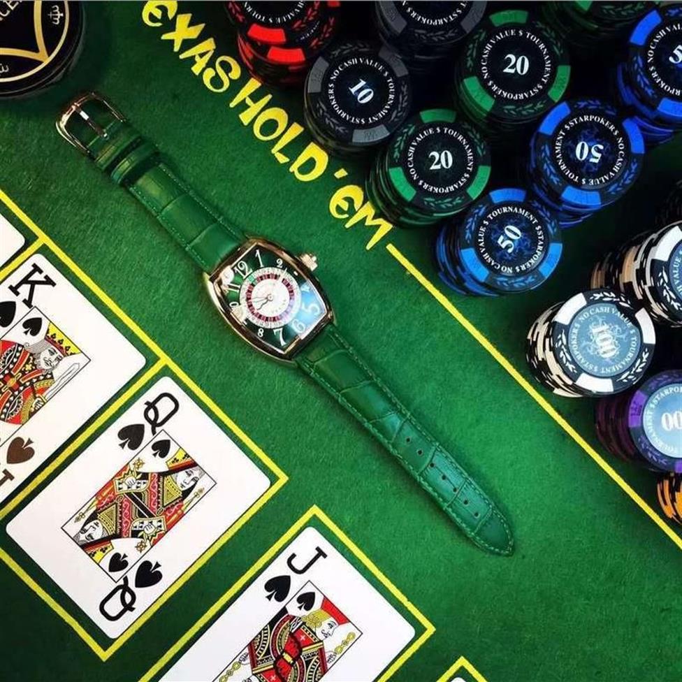 orologio da uomo con complicazioni di alta qualità LAS VEGAS Roulette Chip di colore Ruota distorta AUTOMATICO meccanico COOL orologio da polso da uomo 88802448