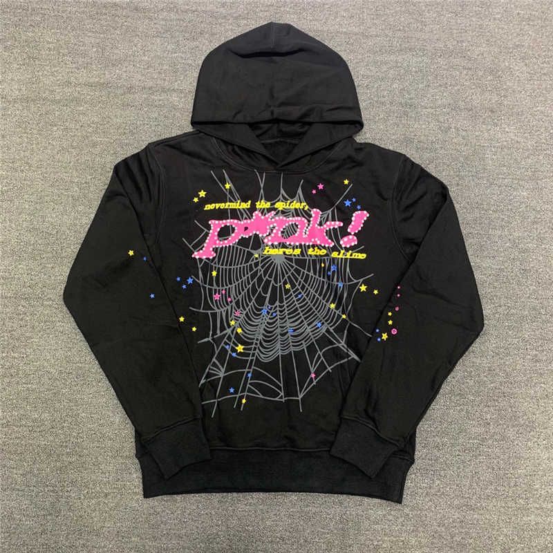 Yeni Tasarımcı Hoodies Spide5555 Baskılı Spor Erkek Gömlekleri Hoodie Tasarımcı Sweatshirt Sp5der Renkli Hoodie Essentails Sweatshirts Sweatshirt