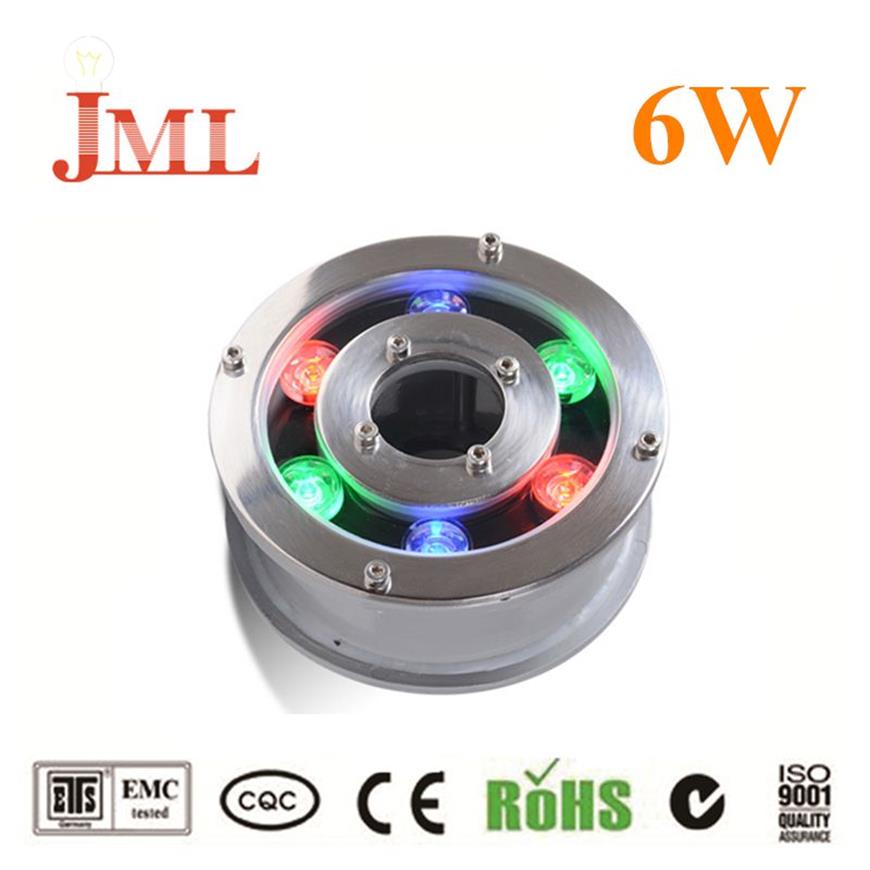 JML تحت الماء أضواء نافورة 6W 24V IP68 إضاءة مضخة المياه الغاطسة للحديقة في الهواء الطلق نافورة الإضاءة المورد 241H