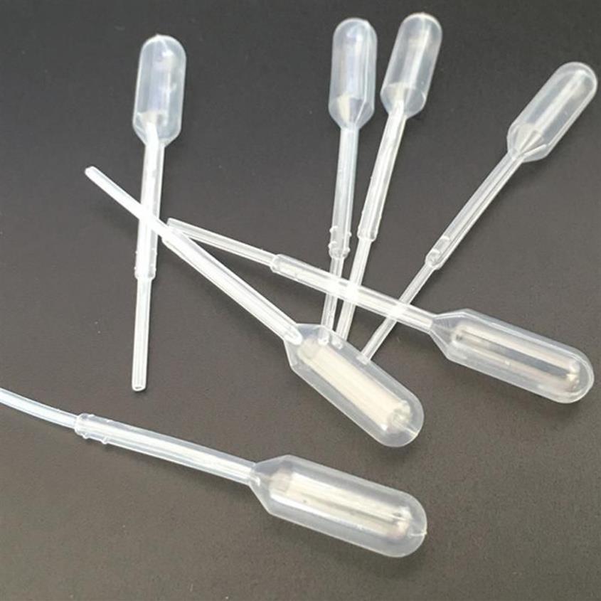 Bottiglie di stoccaggio 1800 Pezzi 0 2ML Pipette di trasferimento graduato monouso in plastica Set contagocce Pipetta tubi Scuola sperimentale 2175