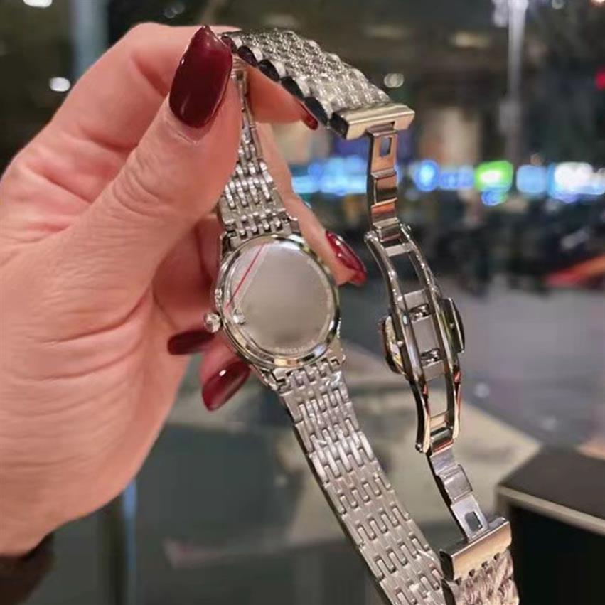 Moda bayanlar izle 36mm 29mm unisex erkek kadın kuvars kol saatleri paslanmaz çelik kaliteli kadın saat arı ikinci el çalışma 298k