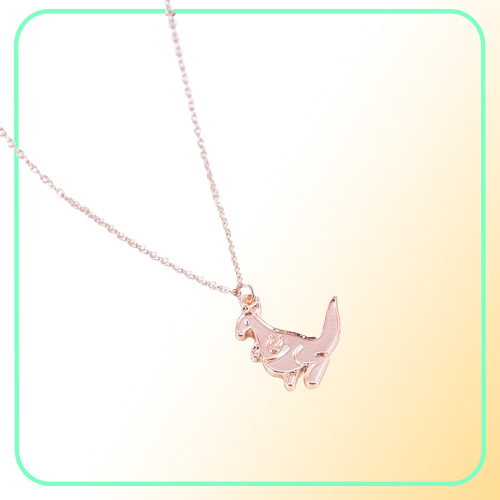 10st Cartoon Kangaroo Wallaby Necklace Lia Animal Kangaroo Bandicoot Koala Chain Clavicle Necklace Jewelry Gift for Children3679656