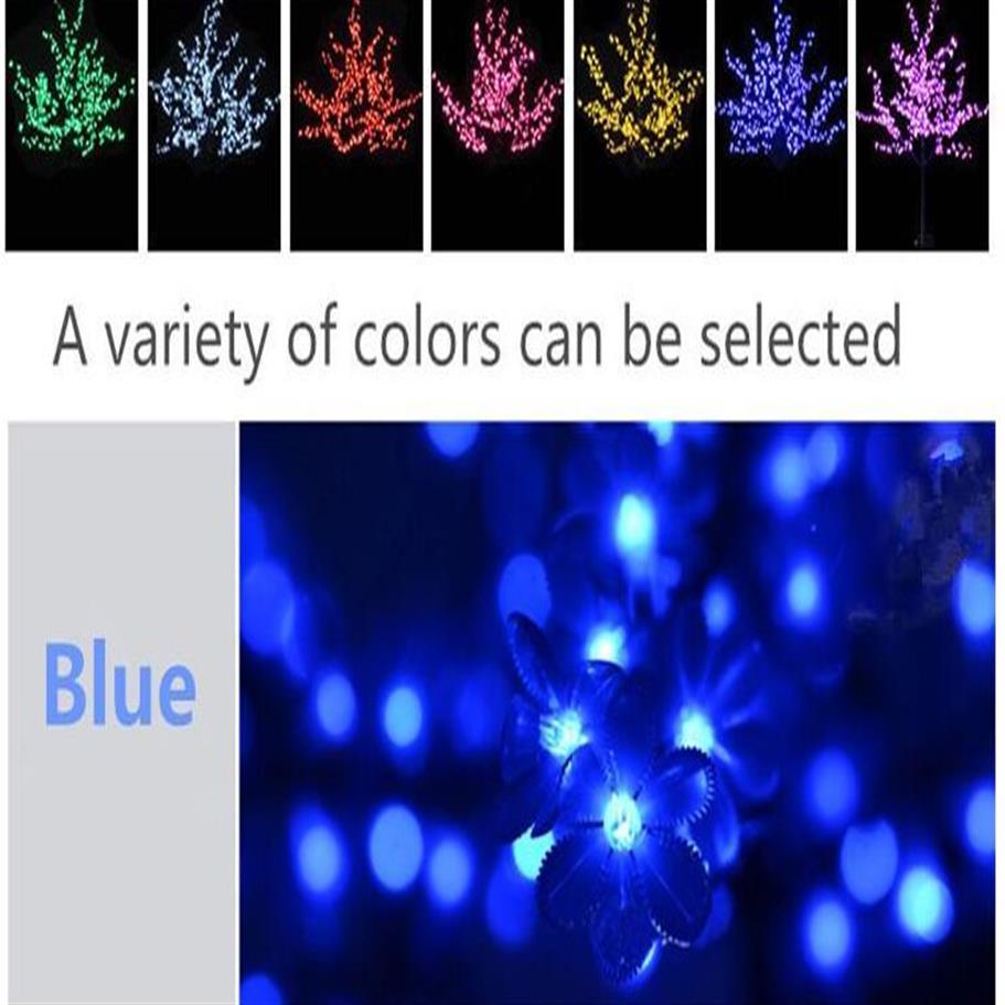 Lumière de Noël LED Arbre en fleurs de cerisier 864 pièces Ampoules LED 2m de hauteur Utilisation intérieure ou extérieure Rainproof313I