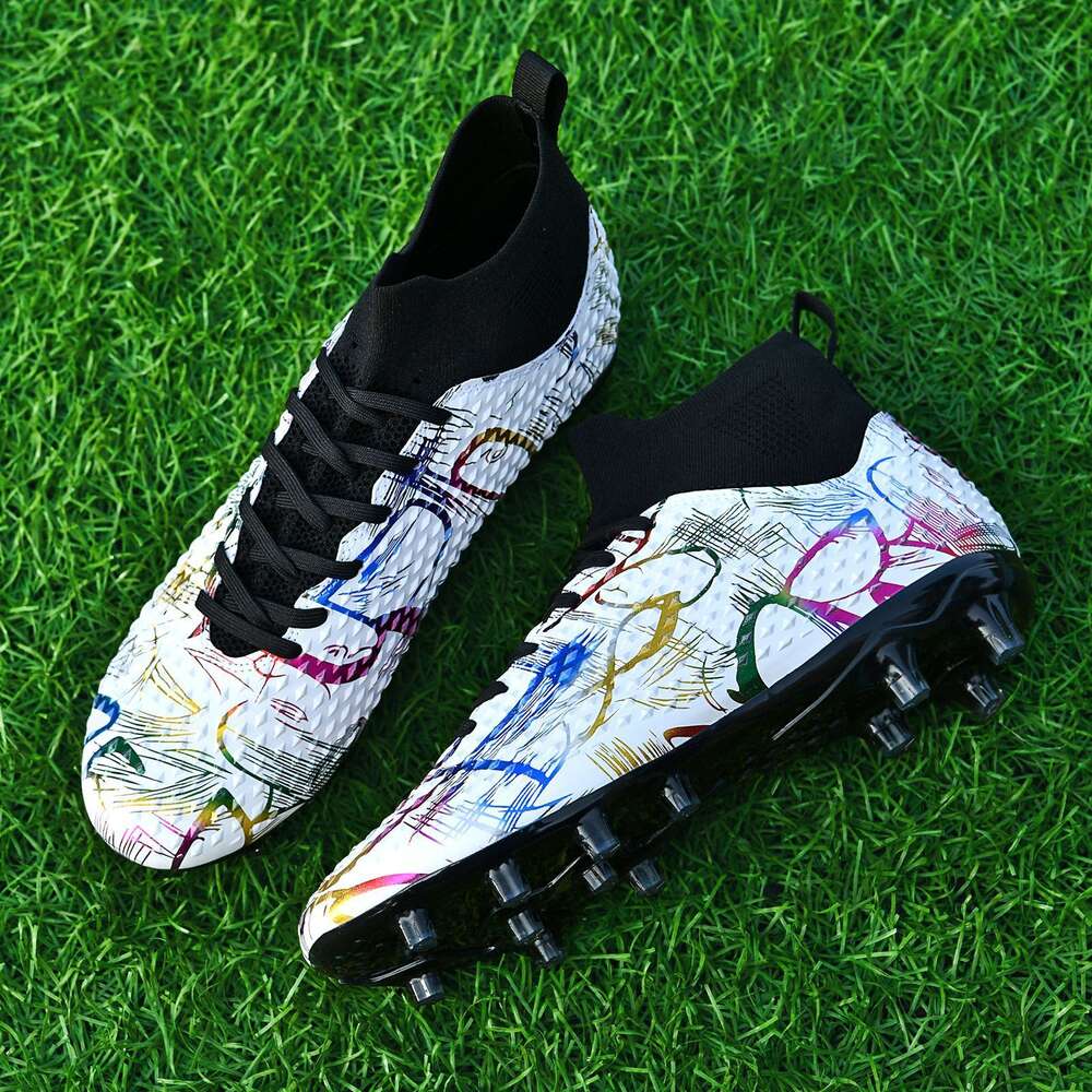 Antislip voetbalschoenen voor kinderen Dames Hoge voetbalschoenen voor heren Jeugd Kids AG TF Outdoor trainingsschoenen