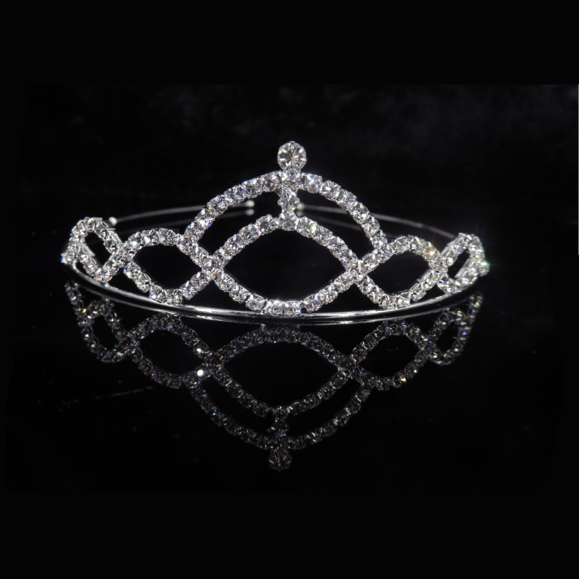 Headpieces Rhinestone Wedding Crown Tiara Bridal Prom Evening Jewelry