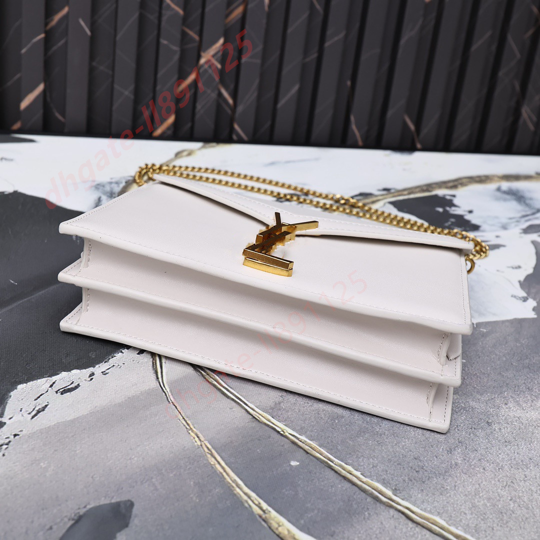 7A 디자이너 가방 여성 체인 가방 숄더백 고품질 정품 가죽 가방 크로스 바디 가방 세련된 단어 금속 문자 패턴 숄더백 - ys -free 배송