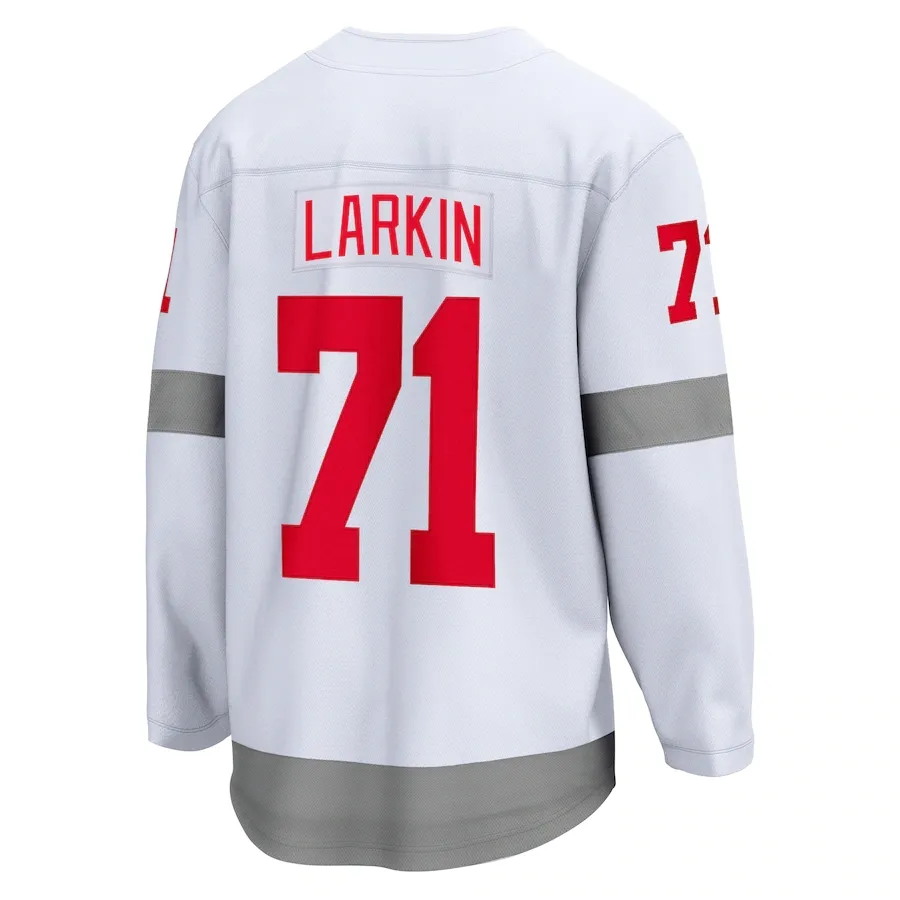 2022 Reverse Retro 71 Dylan Larkin Hockey Jerseys Tyler Bertuzzi Lucas Raymond Moritz Seider Henrik Zetterberg Gordie Howe Steve Yzerman Pavel Datsyuk David Perron