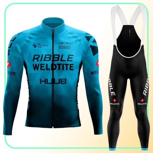 Mannen Winter Wielertrui Set Rile Weldtite Lange Mouw Fleece Racefiets Shirt Pak MTB Maillot Culotte Fietsen Kleding8338680