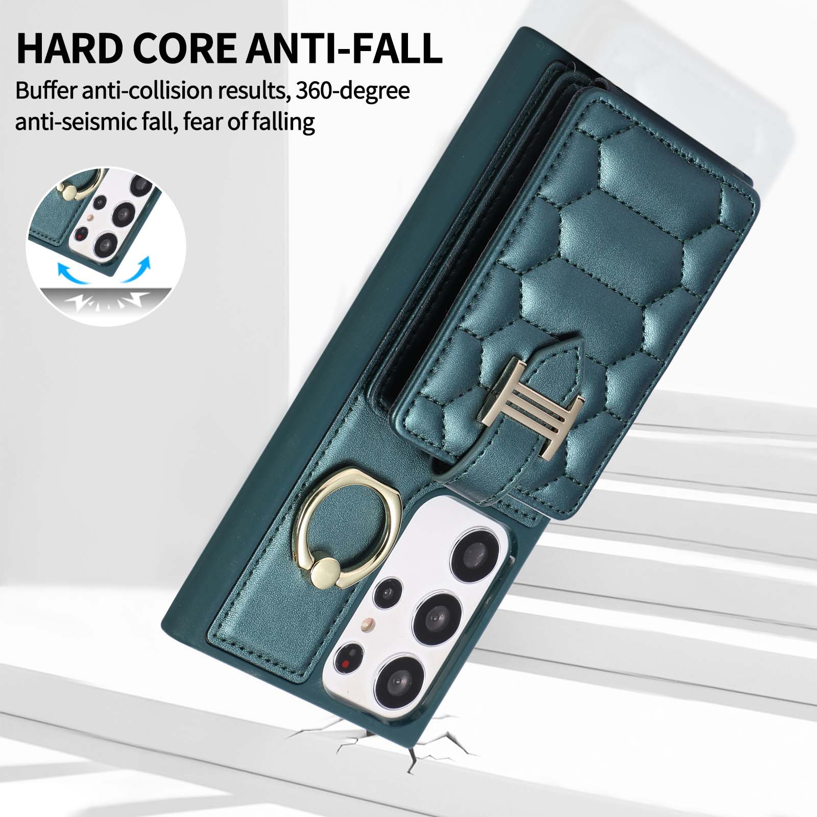 Crossbody Lanyard Wallet Phone Case for Samsung Galaxy S23 S22 Ultra S21 S20 Plus S21FE Cards Slot Holder Pocket Stand Leather Cover Shockproof With Hand Strap