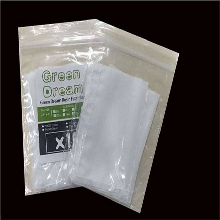 100% matkvalitet nylon 120 Micron Rosin Press Filter Mesh Bags - 188v