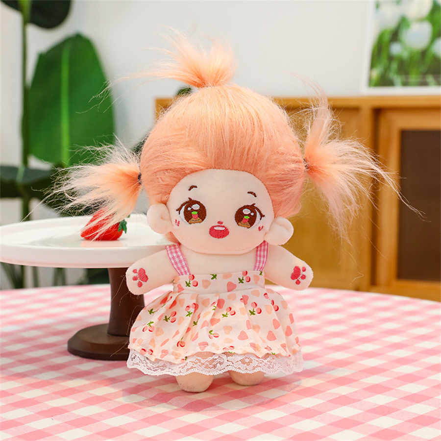 Poupée aux cheveux frits, poupée de 25cm, peut être déshabillée et habillée autour d'une poupée en coton étoile