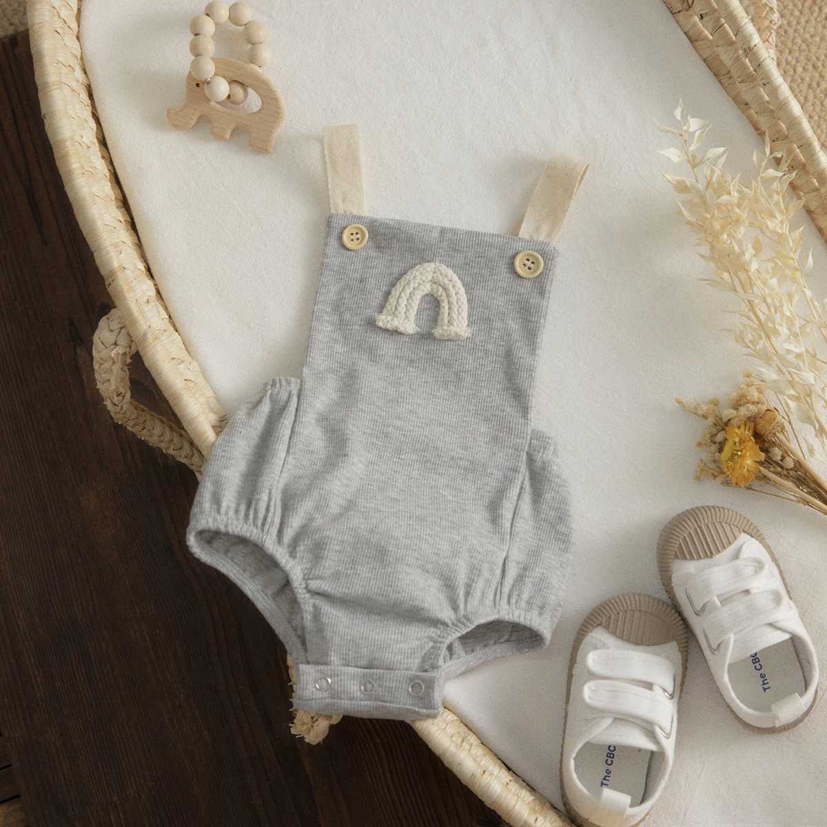 Pagliaccetti Ma Baby 0-18M Estate Neonato Pagliaccetto Bambino Ragazzo Ragazza Arcobaleno Tuta Tuta Abbigliamento carinoL231114