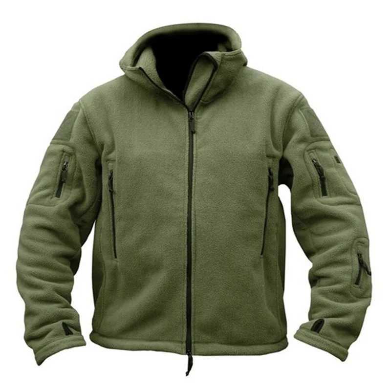 Vestes tactiques Automne polaire vestes tactiques hommes en plein air garder au chaud randonnée chasse veste polaire coupe-vent à capuche fermetures éclair militaire travail CoatL231218