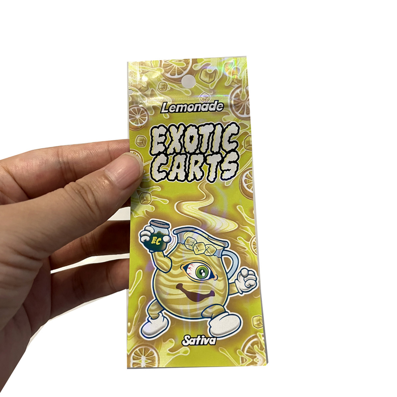 Exotic Carts Packaging Bags 510 Atomizer Package Fruit Flavors Infused Edibles Packing Smell Proof Wholesale Mylar Bag