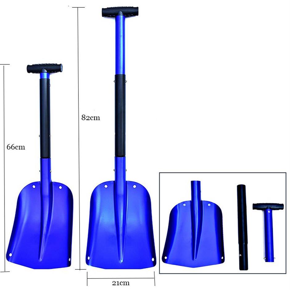 Pala plegable para nieve, palas para acampar en el jardín, pala plegable multifuncional, herramientas de bolsillo para supervivencia al aire libre, mango de aleación de aluminio T20275x