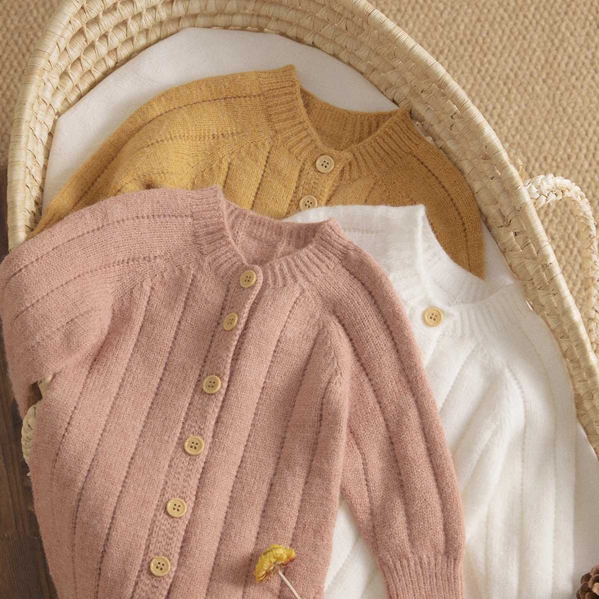 Rompers Ma baby 0-18m varm babykläder stickad romper nyfödd spädbarn småbarn pojke flicka lång ärm jumpsuit + hatt hösten våren outfitsl231114