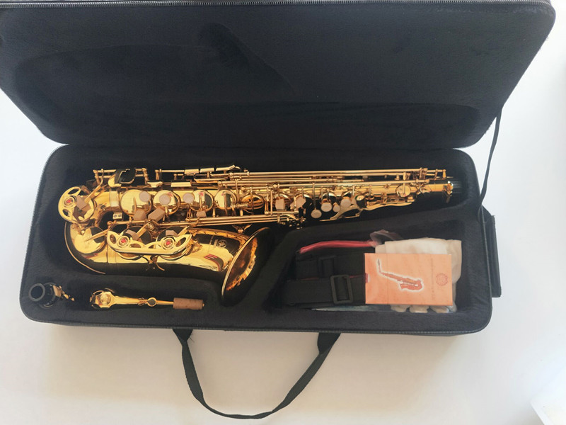 Meilleure qualité saxophone Alto doré YAS-62 marque japonaise saxophone Alto e-flat instrument de musique avec embout