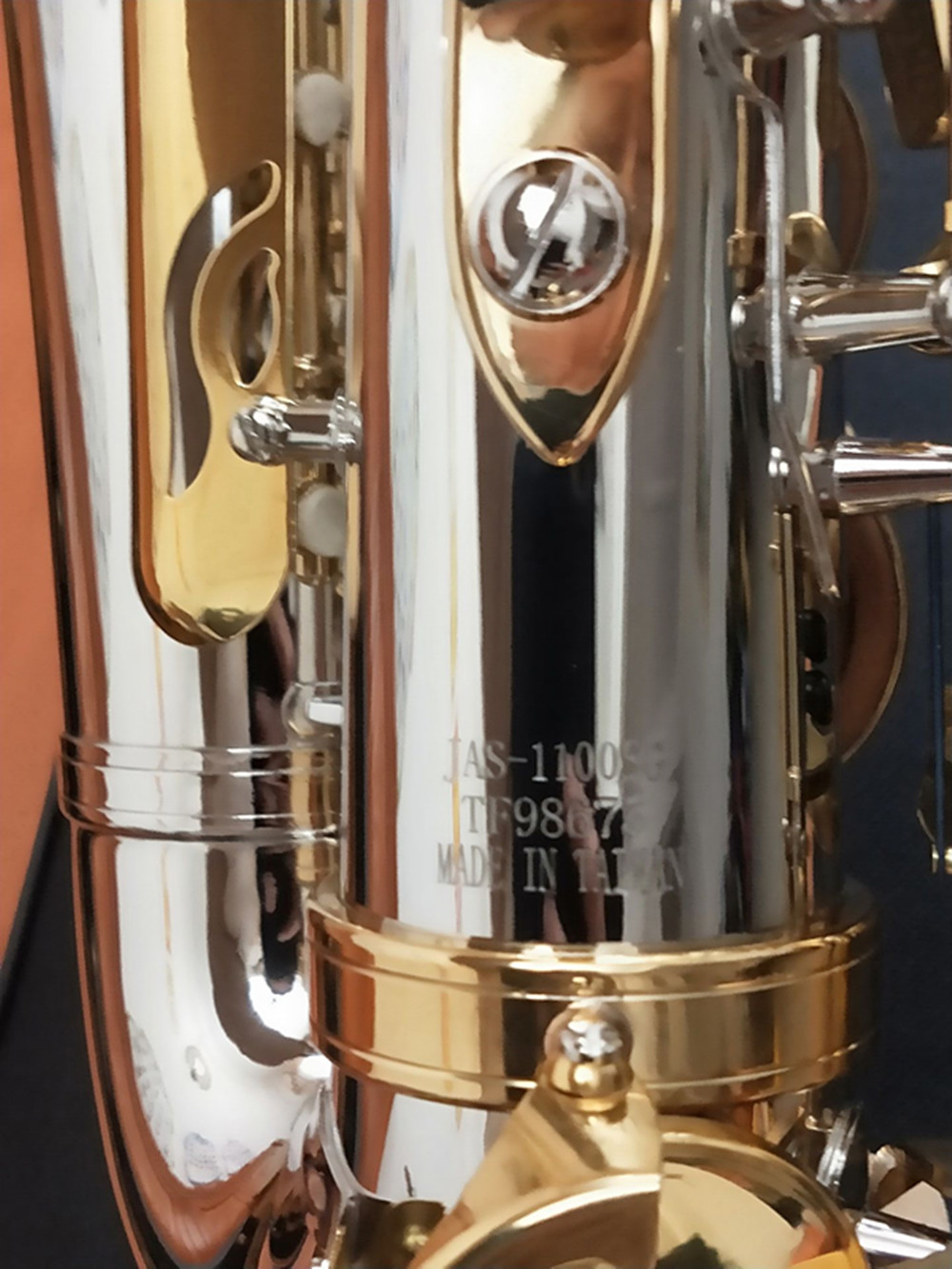 Jupiter JAS-1100SG Sassofono contralto Mib Tune Ottone Strumento musicale Nichel Argento Corpo placcato Oro Lacca Chiave Sax con bocchino