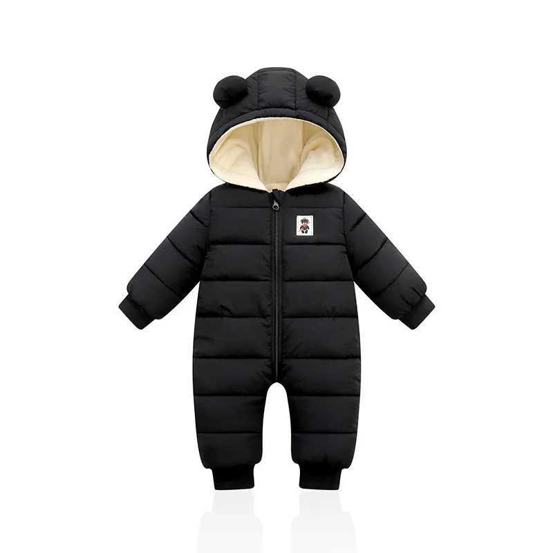 Rompers lzh baby snowsuit spädbarn nyfödda kläder barn vinter jumpsuit för pojkar flickor romper för baby overall barn jul costumel231114