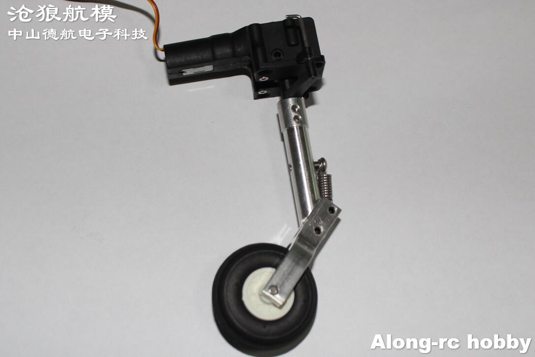 72mm 82mm 92mm Nose Kneeling Retractable Landing Gear With 1.5inch PU Wheel for 1-2kg RC Model Aircraft EDF Plane DIY Spare Part