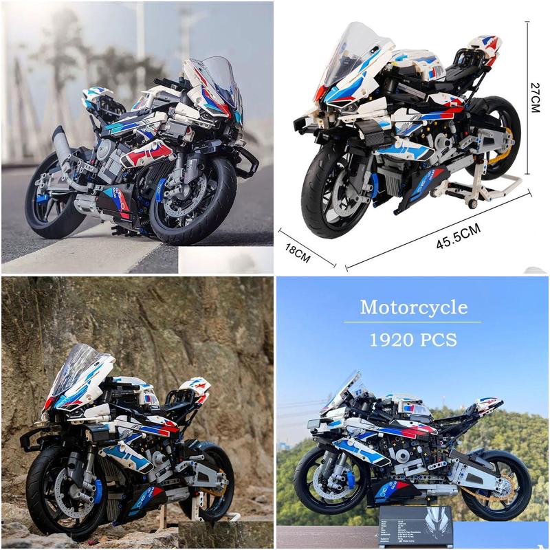 Blocks Blocks 1920 Pcs Technical Super Speed M 1000Rr Motorcycle Moc Building Block Compatible 42130 Motorbike Model Vehicle Bricks To Dhqgy