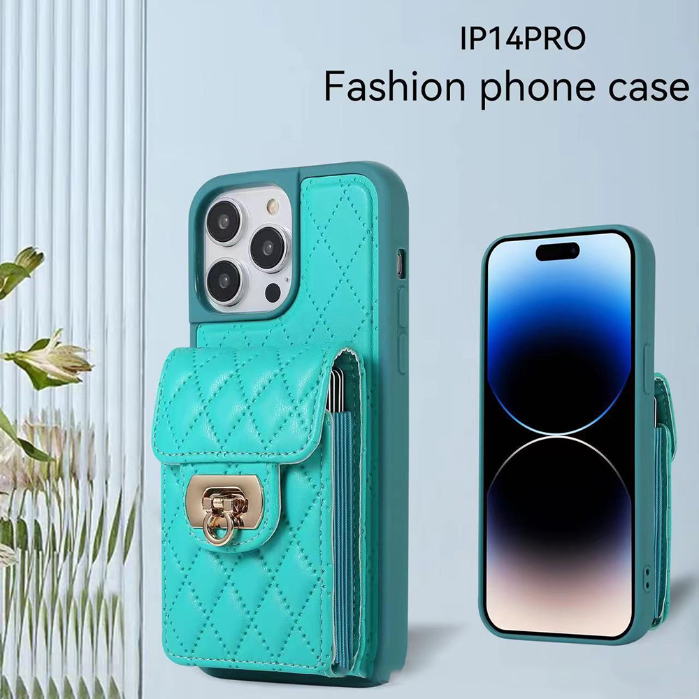 Designer Fashion Smart phone Leather Back Cover Card Pocket Wallet Case for iPhone 15 Pro Max 13 12 11 14Pro Max 15 14Plus 13 12Mini