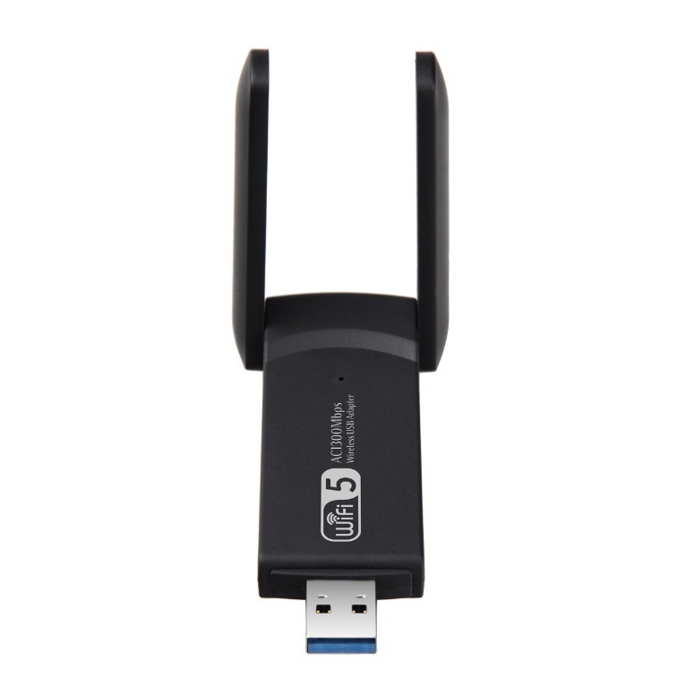 USB 3.0 WLAN-Adapter, 1300 Mbit/s, WLAN-USB-Dualband-5G/2,4G-Wireless-Netzwerkadapter für Desktop-Laptop-PC, Dualband-WiFi-Dongle-Wireless-Adapter